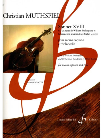 Sonnet XVIII sur un texte de William Shakespeare et la traduction allemande de Stefan George Visual